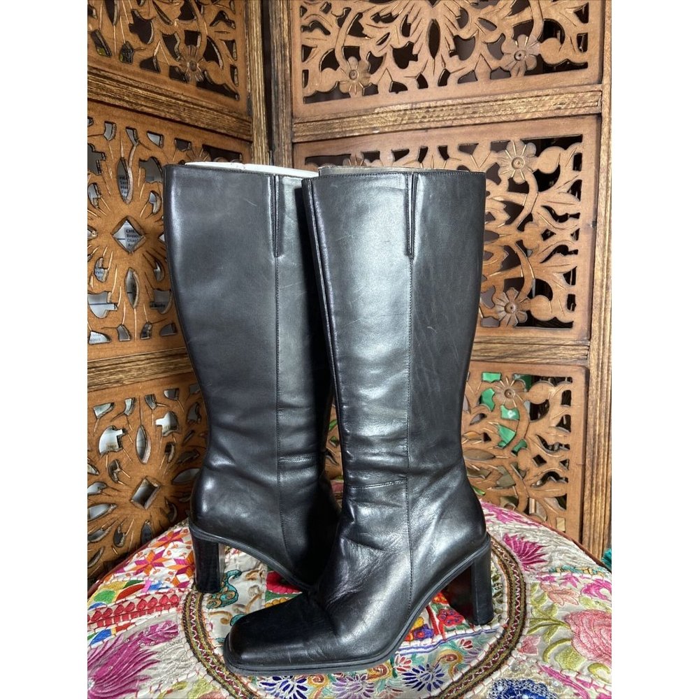 Naturalizer Trinity Plus Boots Black Tall Knee Hig